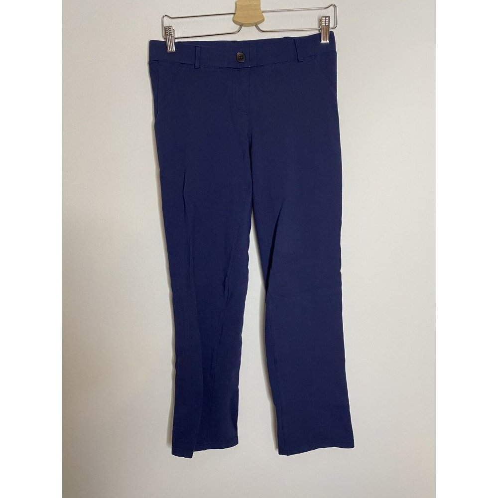 Betabrand Dress Pant Cropped Yoga Pant‎ Size M Navy Blue